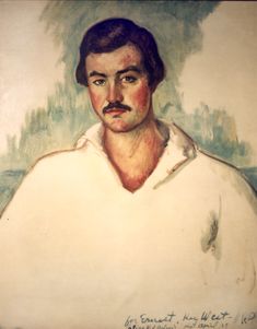 a painting of a man with a mustache