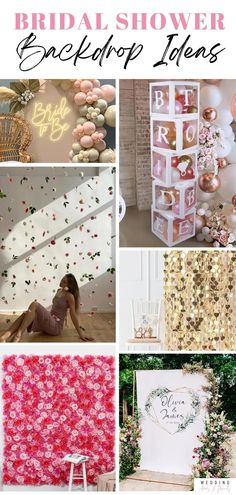 the bridal shower backdrop ideas are perfect for your wedding day or special event, and they're easy to do