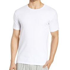 Joe's Shirt Crew Neck Short Sleeves Measurements Are Approx., Across, Lying Flat, Unstretched Chest: 18" Length: 26.5" Made Of 100% Cotton New Without Sales Tags White Stretch Cotton T-shirt, Basic Crew Neck Tops, Basic White Crew Neck Tops, Basic Crew Neck Top For Loungewear, Plain Cotton T-shirt For Loungewear, Basic Plain Tops For Loungewear, Basic Stretch Crew Neck T-shirt, Fitted Short Sleeve Shirt For Loungewear, Basic Stretch Cotton T-shirt