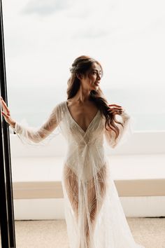 Classy Neutrals & Vintage Lights | Philippines Wedding Blog Vintage Lights, Bridal Nightgown, Phuket Wedding, Philippines Wedding, Neutral Color Palette, Boho Garden, Light Dress, White Orchids