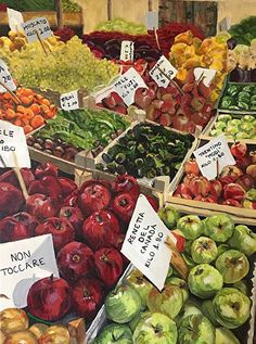 an oil painting of fruits and vegetables for sale