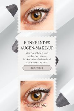 COSLINE | Funkelnder Farbverlauf: Augen-Make-Up in Silber und Grau!