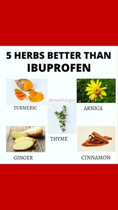 the words 5 herbs better than iburfoen are shown