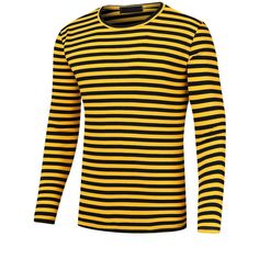 This long-sleeved tee features trendy contrast stripes all over and comes in a variety of colors. These striped long sleeves are made from soft and breathable fabric for your comfort. Pair the striped long sleeves with dress pants, jeans, or casual pants for an everyday look. Striped long sleeves are suitable for vacations, sports, school, work, dating, street photography, and other occasions. Fall Long Sleeve Tops With Vertical Stripes, Long Sleeve Cotton T-shirt With Horizontal Stripes, Winter Striped Long Sleeve T-shirt, Long Sleeve Horizontal Stripe Winter Top, Winter Long Sleeve Horizontal Stripe Top, Winter Long Sleeve Striped Top, Black Long Sleeve Tops With Striped Hem, Black Long Sleeve Top With Striped Hem, Striped Long Sleeve T-shirt For Fall