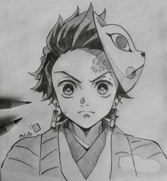 Demonslayer Nezuko, Dragon Ball Painting, Best Anime Drawings, Black And White Art Drawing, Demon King Anime, Easy Drawings Sketches, Cute Doodle Art, Sketch Painting, Cute Easy Drawings