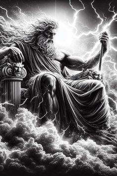 God67655 Olympian Gods Tattoo, Zeus Poseidon Hades Tattoo Design, Weight Of The World Tattoo, Greek Mythology Tattoo Design, Zues Tattoo Mythology, Greece Mythology Tattoo, Image Tattoo, Buda Wallpaper, Zeus Greek