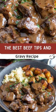 the best beef tips and gravy recipe