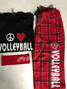 Girl Christmas Gifts, Peace Love Volleyball, Pajama Gift Set, Volleyball Team Gifts, Basketball Shorts Girls, Love Volleyball, Volleyball Inspiration