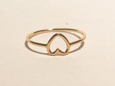 Fast Processing Time: It will take me 1 -3 days to ship out your item. Wire diameter: 1mm Material: 14k gold filled; 14K Rose gold filled; Sterling silver Rose gold filled ring may have a YELLOW soldering spot. Adjustable Handmade Gold Heart Ring, Handmade Gold Ring For Valentine's Day, Handmade Open Ring Jewelry For Valentine's Day, Symbolic Adjustable Heart Ring As Gift, Symbolic Round Rings For Valentine's Day, Handmade Rings For Valentine's Day, Heart Ring Gold, Gold Heart Ring, Silver Heart Ring