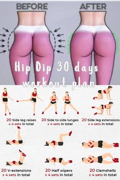 Ready to embrace the challenge? This 30-day plan is all about building muscle and toning around those hip dips—because let's be real, you can't get rid of them entirely, but you can definitely shape and strengthen! 💪  🏋️‍♀️ Pro Tips:  Grab your resistance bands for that extra burn! 🔥 Stay hydrated—water is your best friend in this journey. 💧 Keep an eye on your nutrition; what you eat plays a huge role in your results. 🥗 🌸 Take it seriously, but also be kind to yourself. Aim for 6-7 days a week—it’s not overwhelming, and you’ll feel the difference! Let’s go! 🚀 How To Tone Your Stomach In A Week, Exercise To Get In Shape, Hi Dips Workout, Hip Filler Exercises, Gym Workouts To Get Rid Of Hip Dips, How To Be Fit In A Week, Workouts For Fuller Hips, Workouts For Getting Rid Of Hip Dips, Tone Your Legs In 7 Days