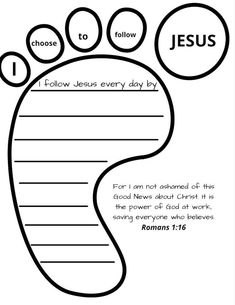 the foot printable for jesus's footprints