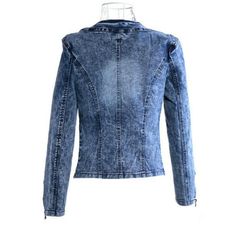 Lady Crystal Denim Jacket Coat Faded Jeans Blazer Shiny Fitted Slim Long Sleeve This item is for one jacket only. This is in Asian sizing, smaller than western size e.g. UK, US, AU. Please check the measurements carefully before making a purchase. Beside, Please allow 1-3 cm difference due to manual measurement. Size: M, L, XL, XXL, 3XL, 4XL. Real Size Infomation Unit:cm/inch 1Inch=2.54cm [Size M(UK 6) , Shoulder 45/17.7 , Bust 90/35.4 , Length 56/22.0 , Sleeve 56/22.0 ] [Size L(UK 8) , Shoulder Rhinestone Denim Jacket, Spring Fashion Women, Women Denim Jacket, Rhinestone Denim, Plain Jacket, Hippie Top, Vintage Biker, Blazer Jeans, Fall Denim