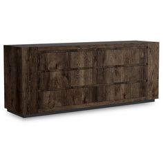 the sideboard is made out of wood and has four drawers, one with two doors