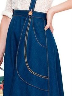 Skirt Sewing Pattern, The Cardigans, Skirt Sewing, Full Skirts, Couture Mode, Skirt Patterns Sewing, Suspender Skirt, Sewing Skirts, Clothing Details