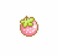 an image of a pixelated cupcake with pink frosting and sprinkles