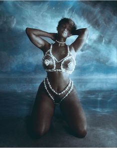 #mermaid #pearl Mermaid Core Photoshoot, Water Goddess Photoshoot, Seashell Photoshoot, Sirens Photoshoot, Water Photoshoot Black Women, Pearl Photoshoot Ideas, Black Siren Aesthetic, Pisces Photoshoot, Aquarius Photoshoot