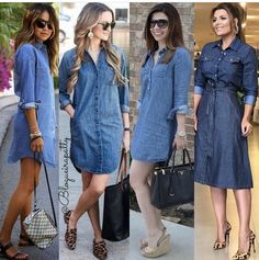 Summer Button-up Denim Shirt Dress, Casual Button-up Denim Dress In Relaxed Fit, Summer Denim Button-up Shirt Dress, Chic Button-up Casual Denim Dress, Chambray Dress Outfit, Chambray Button-up Denim Dress For Day Out, Tshirt Dress Outfit