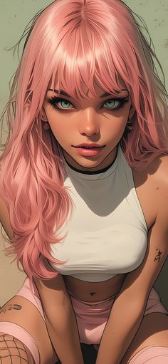 Not Everyone Is Your Friend, Change Your Perspective, Pink Hair, Amazing Art, Hair, Anime, Pink