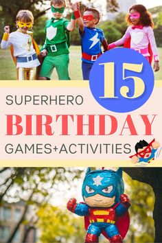 superhero birthday games and activities for kids