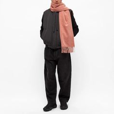 Crafted from luxurious 100% wool, this Acne Studios Canada Narrow New Scarf adds Scandi-inspired style to winter outfits. Its light brown hue and frayed edges lend warmth and visual interest, while the iconic pink logo tag guarantees signature Scandinavian cool. At almost 6.5 feet long yet under 2 feet wide, it elegantly drapes and layers for on-trend street style photos destined to gain likes. Made for snapping up in Italy and Instagramming your unique winter wardrobe. Acne Scarf Outfit, Mens Acne, Acne Scarf, Narrow Scarf, Studio Weave, End Clothing, Scarf Outfit, Acne Shop, Street Style Photos