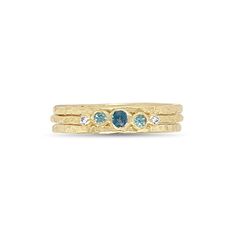 London Blue and Swiss Blue topaz come together with brilliant white diamonds in this petite solid gold stacker. we love it alone or with a couple of your old favorites. This piece is handmade to order in Emily's Hudson Valley studio. Please allow for slight variations in stone color, size and shape. Please allow 14-21 days to ship unless the piece is in stock. If you have questions about sizing, shipping or custom orders please reach out to us! THIS LISTING IS FOR ONE RING, ACCOMPANYING BANDS SO 14k Gold Blue Rings With Single Cut Diamonds, Blue Topaz Stackable Rings For Wedding, Yellow Gold Diamond Sapphire Stackable Ring, Fine Jewelry Diamond Stackable Topaz Ring, Stackable Blue Topaz Ring For Anniversary, Stackable 14k Yellow Gold Topaz Ring, Anniversary Stackable Blue Topaz Ring, Fine Jewelry Blue Topaz Rings With Single Cut Diamonds, Blue Topaz Ring With Single Cut Diamonds For Anniversary