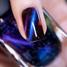 ILNP After Hours - Black-Based Deep Blue Magnetic Holographic Nail Polish Boutique Nails, Hue Lights, Blue Polish, Holographic Nail Polish, Indie Nail Polish, Holographic Nails, After Hours, Nail Polishes, Divine Feminine