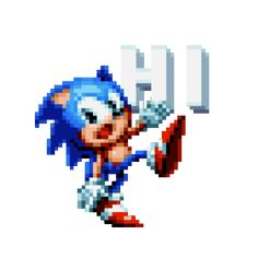 sonic the hedgehog pixel art