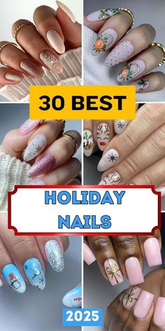 Nail Inspo For Christmas, Holiday Nails Designs, Christmas Styles, Summer Acrylic, Holiday Nail Designs, Winter Parties, Spring Nail Designs, Polish Art