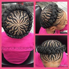 CROWN BRAID #crownbraid #ghanabraids #cornrows #braids #houstonbraider #htown #hairstylist #hair #littlegirlsbraids Natural Hair Cornrow, Halo Braid Natural Hair, Cornrow Styles For Girls, Braid Natural Hair, Crown Braids, Halo Braid, Twisted Hair, Girls Natural Hairstyles