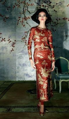 Fei Fei Sun photographed by Steven Meisel for Vogue May 2015 Moda China, Editorial Vogue, Paul Poiret, Vogue Editorial, Mode Kimono, Vogue Us, Steven Meisel, Chanel Haute Couture