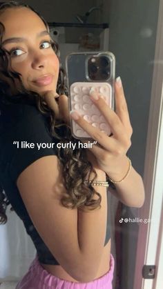 Hallie Ganga, Curly Hair Selfie, Curly Hair Advice, Curl Routine, Curly Hair Care Routine, Curly Hair Photos, Cute Curly Hairstyles, Curly Hair Styles Easy, Hairdos For Curly Hair