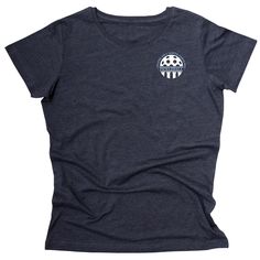 Chapel Hill Pickleball Club Ladies t-shirt. This shirt is available with either the Chapel Hill logo large center front or small upper left chest. The approx size of the large logo is 5" in diameter and the small logo 3" in diameter. It is offered in either a performance, dry-fit v-neck shirt or a cotton blend crew neck shirt. Both are light weight and super comfortable to play in. The performance colors available are,BlackSlatePurpleNavyBurgundyThe Cotton Blend colors available are,Vintage Smok Tri-blend Short Sleeve T-shirt With Team Logo, Team Logo Short Sleeve T-shirt, Crew Neck T-shirt With Team Logo For Team Events, Team Logo T-shirt For Team Events With Crew Neck, Team Logo T-shirt For Team Events, Casual T-shirt With Logo Print For Team Events, Team Spirit T-shirt For Pickleball With Short Sleeves, Casual T-shirt With Team Logo For Team Events, Blue Casual T-shirt For Team Events