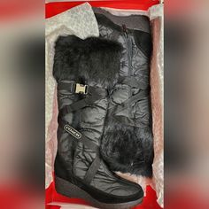 Coach Winter Fur Trimmed Knee High Boots Coach Shoes, Fur Trim, High Boots, Knee High Boots, Knee High, Trim, Women Shoes, Boots, Women Shopping