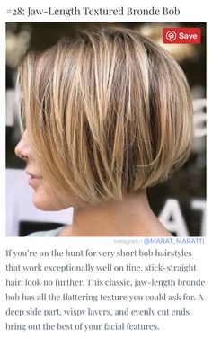 Κούρεμα Bob, Bob Cuts, Medium Bob, Bob Hairstyles For Fine Hair, Best Short Haircuts, Bob Haircuts For Women, Layered Bob, Short Bob Haircuts, Short Blonde