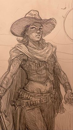 Cowboy Character Design, Karl Kopinski, Illusion Tattoos, Optical Illusion Tattoos, Cowboy Outfit, Character Design Sketches, Cowboy Art, Arte Sketchbook, Anatomy Art