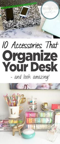 there are many items that can be used to organize your desk and make it look amazing