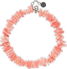 Casual Coral Jewelry For The Beach, Casual Coral Jewelry For Beach, Pink Trendy Beach Anklets, Pink Trendy Anklets For The Beach, Trendy Pink Beach Anklets, Trendy Coral Summer Jewelry, Casual Pink Handmade Anklet, Trendy Coral Jewelry For Summer, Coral Bracelet For Summer Gift