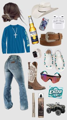 #countrygirl #coronaextra #pbr #heydudes #country Preppy Cowgirl, Country Western Outfits, Cute Western Outfits, Cowgirl Outfit, Southern Outfits, Country Style Outfits