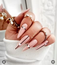 Fancy Nails Designs, Glitter Gel Nails, Acrylic Nails Coffin Short, Pink Acrylic Nails, Neutral Nails, Brown Nails, Coffin Nails Designs