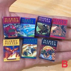 there are many harry potter books in the hand