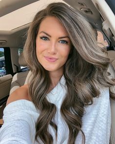 Southern Curls And Pearls, Daily Makeup Routine, Blending Gray Hair, Daily Makeup, Light Brown Hair, Brunette Hair, Hair Skin