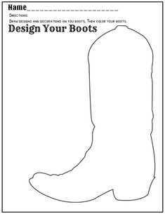 a cowboy boot with the words design your boots