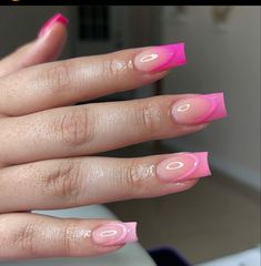 Cute Short Pink Nail Designs, Latina Nail Designs Pink Short, Best Acrylic Nails Pink, Pink Design Acrylic Nails, Short Summer Nails 2024, Cute Short Pink Nails, Hot Pink Nails Short, Pink On Pink Nails, Short Pink Nails Designs