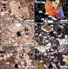 several different types of rocks and stones with names in each one, including the rock type