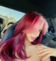 Pink Hair Dye, Arctic Fox Hair Color, Red Hair Inspo, Hair Color Streaks, Hair Streaks, Dyed Hair Inspiration, Pretty Hair Color, Have Inspiration, Hair Stylies