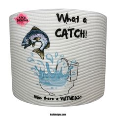 What a CATCH! Was there a WITNESS? Fishing Funny Novelty Toilet Paper Roll Gag Gift for Fisherman | Custom Toilet Paper by Krcil Designs | Need a funny gift? These funny toilet paper rolls are the ultimate gift for those who love pranks. Personalized toilet paper roll, add face of the jokester in your family, add saying, and you have the cheapest custom gift you can find. Need a gift card holder? Insert cash or gift card into the middle. Design Your Own at KrcilDesigns.com Funny Toilet Paper, Business Promotional Gifts, Toilet Paper Humor, Toilet Paper Rolls, Funny Bathroom Decor, Gag Gifts Funny, Funny Bathroom, Gifts Anniversary, Custom Personalized Gifts