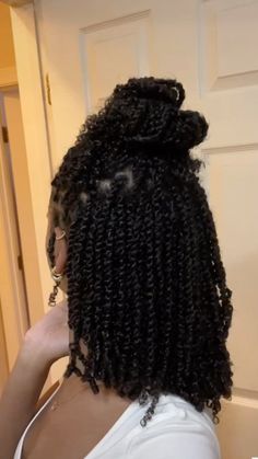 Natural hair, mini twists, type 4 hair Mini Twists Relaxed Hair, Braids With Natural Hair No Weave, Short Twist, Natural Twists