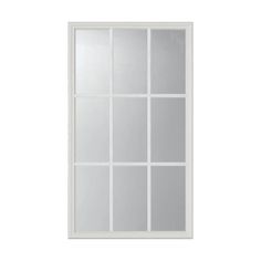 Clear 9 Lite Glass and Frame Kit (Half Lite) - Pease Doors: The Door Store Mobile Home Doors, Door Glass Inserts, Old Window Frame, Hollow Core Doors, Door Glass, Replace Door, Glass Frame, Old Door, Home Doors