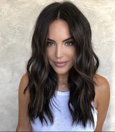 Mocha Hair, Haircuts Medium, Brown Hair Balayage, Long Dark Hair, Human Hair Wig