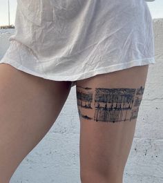 Thigh Wrap, 4 Tattoo, Thigh Tattoos, Bff Tattoos, Best Friend Tattoos, Friend Tattoos, Dope Tattoos, Skin Art, Piercing Tattoo